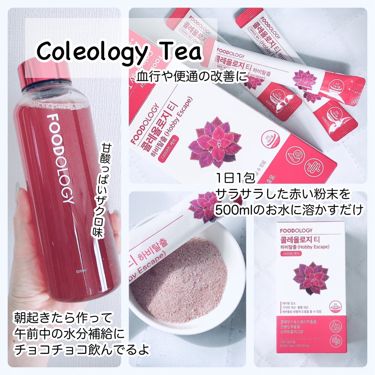 コレオロジー茶　coleology tea フードロジー　8g×30袋