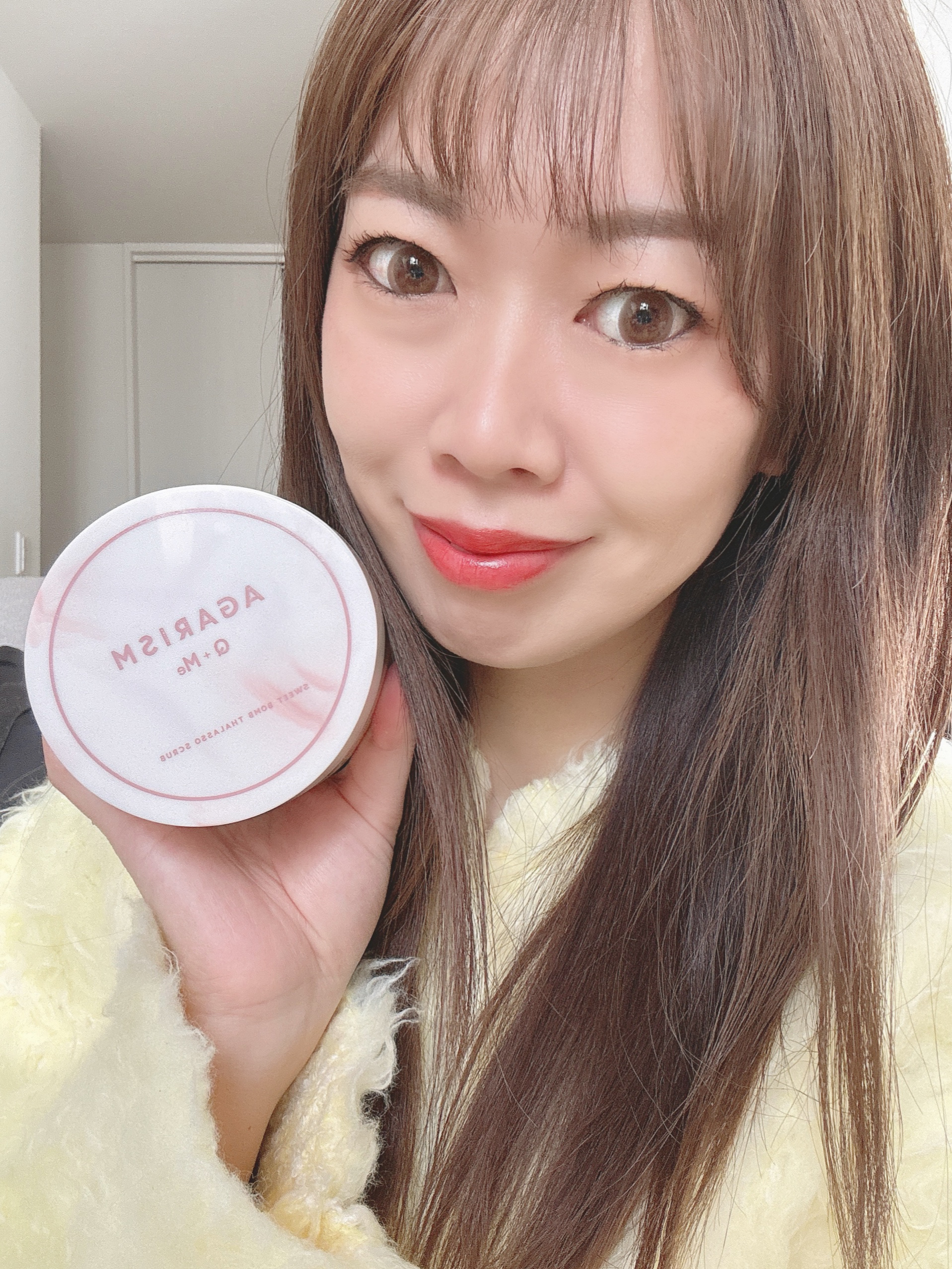 キューミースウィートボムタラソスクラブ　ピオニーブーケの香り/AGARISM/ボディスクラブを使ったクチコミ（1枚目）