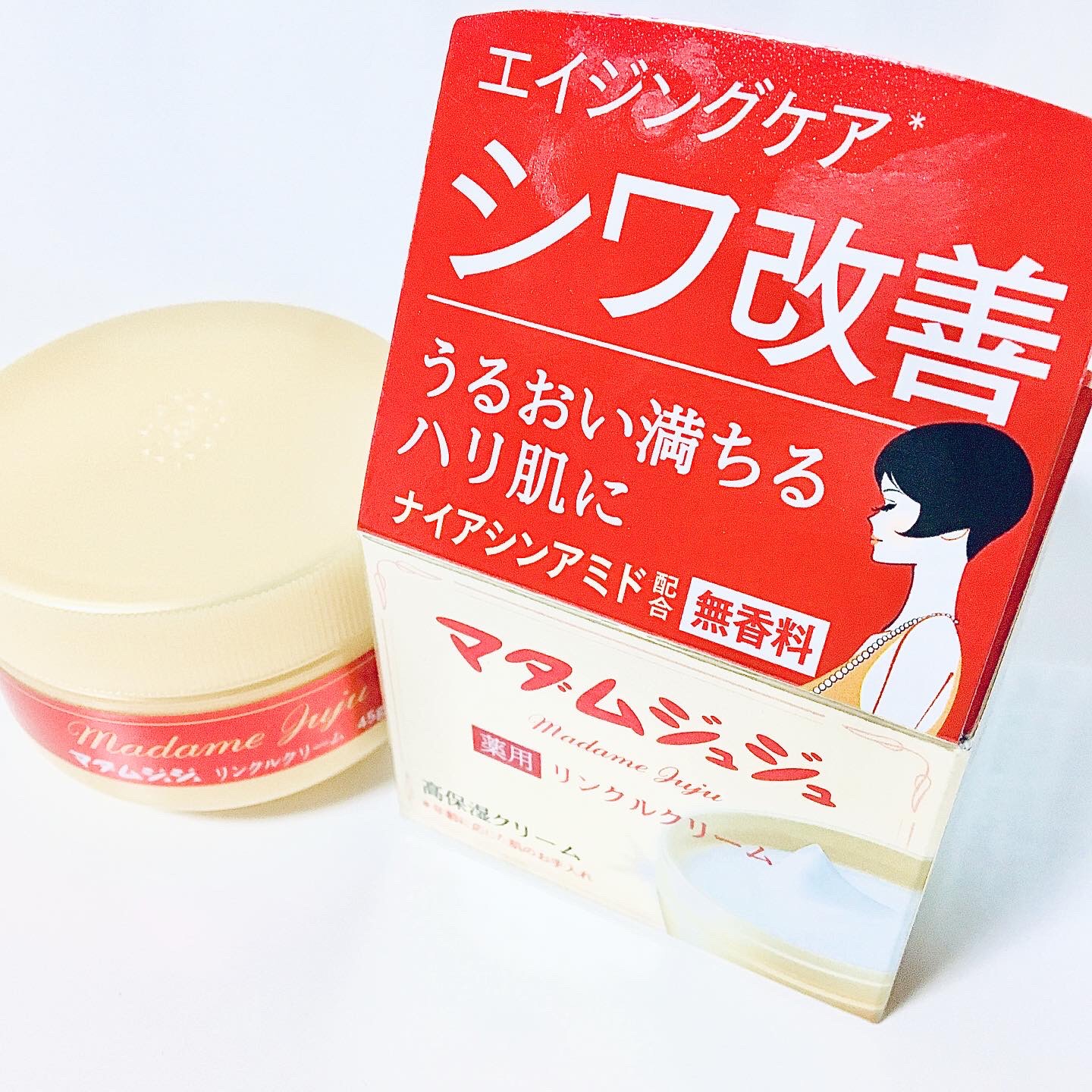 薬用リンクルクリーム/ジュジュ/フェイスクリームを使ったクチコミ（2枚目）