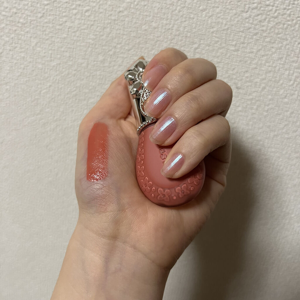 ジルスチュアート ブルームドロップ リップ＆チーク シフォン 05 bare heart/JILL STUART/リキッドチークを使ったクチコミ（2枚目）