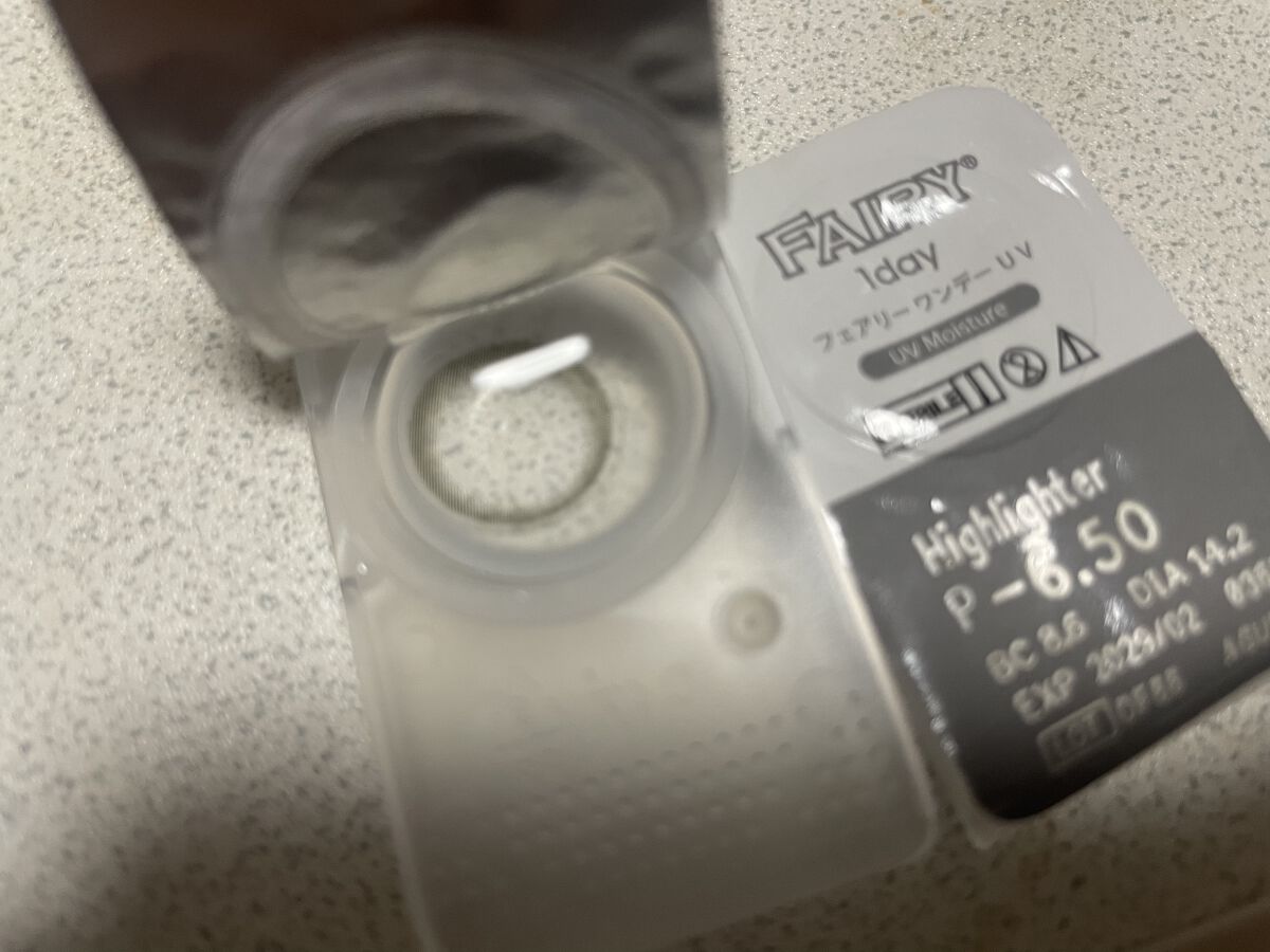 フェアリー ワンデー シマーリングシリーズ Highlighter（ハイライター）/FAIRY/ワンデー（１DAY）カラコンを使ったクチコミ（3枚目）