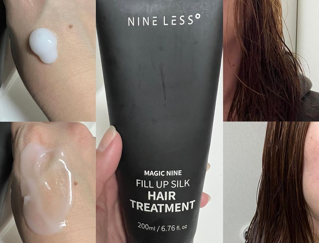 Magic Nine Fill Up Silk Hair Treatment/NINELESS/洗い流すヘアトリートメントを使ったクチコミ(5枚目)