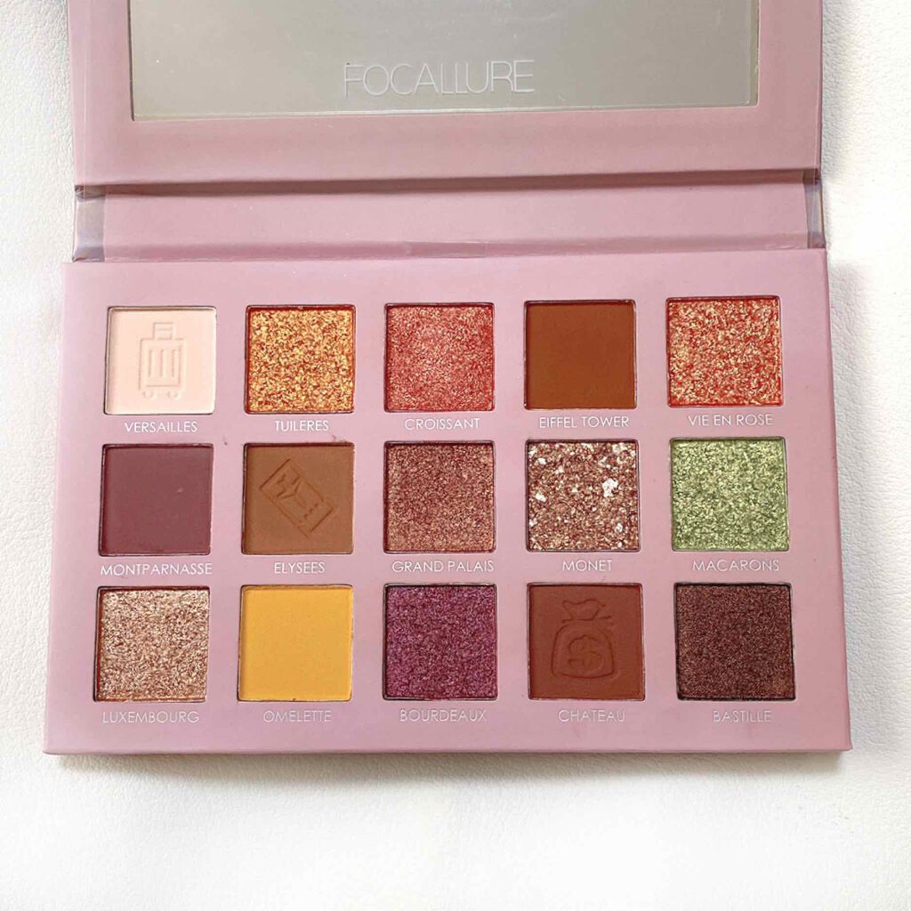 GO TRAVEL 15色アイシャドウパレット/FOCALLURE/アイシャドウパレットを使ったクチコミ（2枚目）