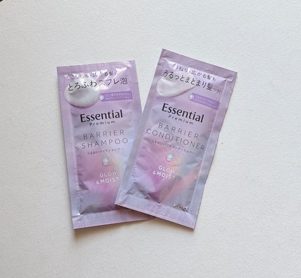 エッセンシャル プレミアム うるおいバリアシャンプー/コンディショナー グロウ&モイスト/エッセンシャル/市販シャンプーを使ったクチコミ(1枚目)
