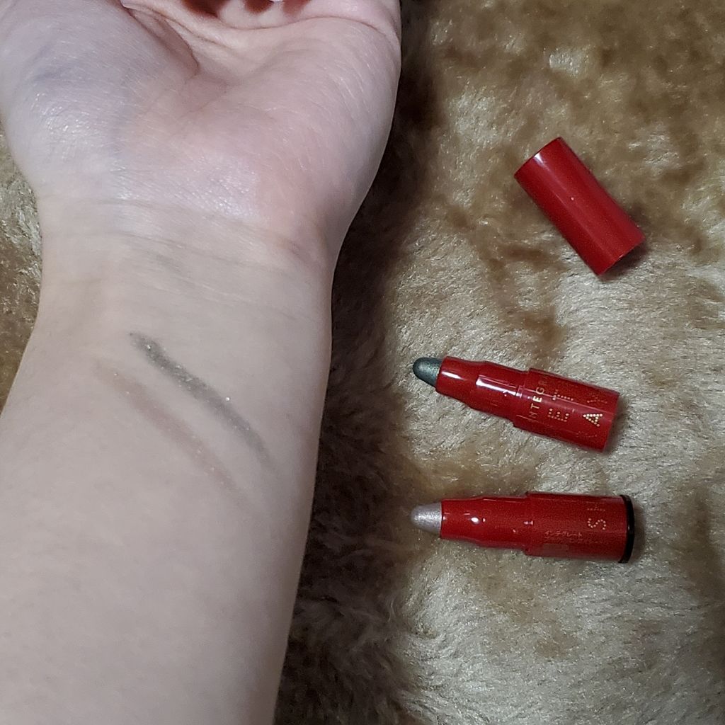 プチクレヨンアイシャドー ミニセット/インテグレート/スティックアイシャドウを使ったクチコミ（2枚目）