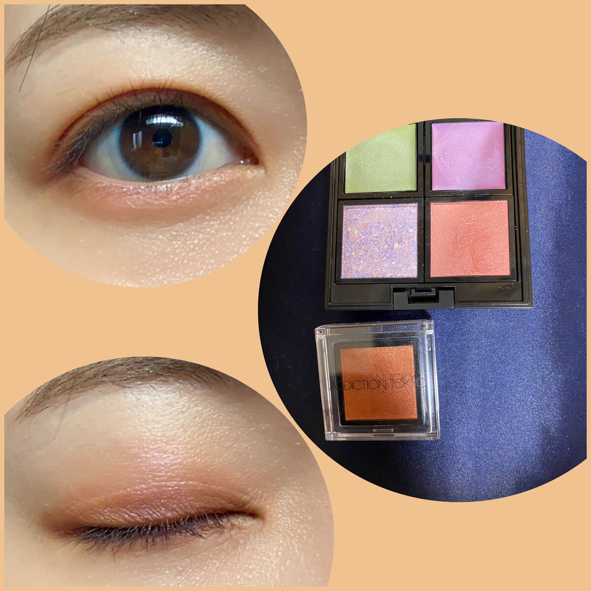 ザ アイシャドウ L 166 Acidic Red/ADDICTION/単色アイシャドウを使ったクチコミ（1枚目）