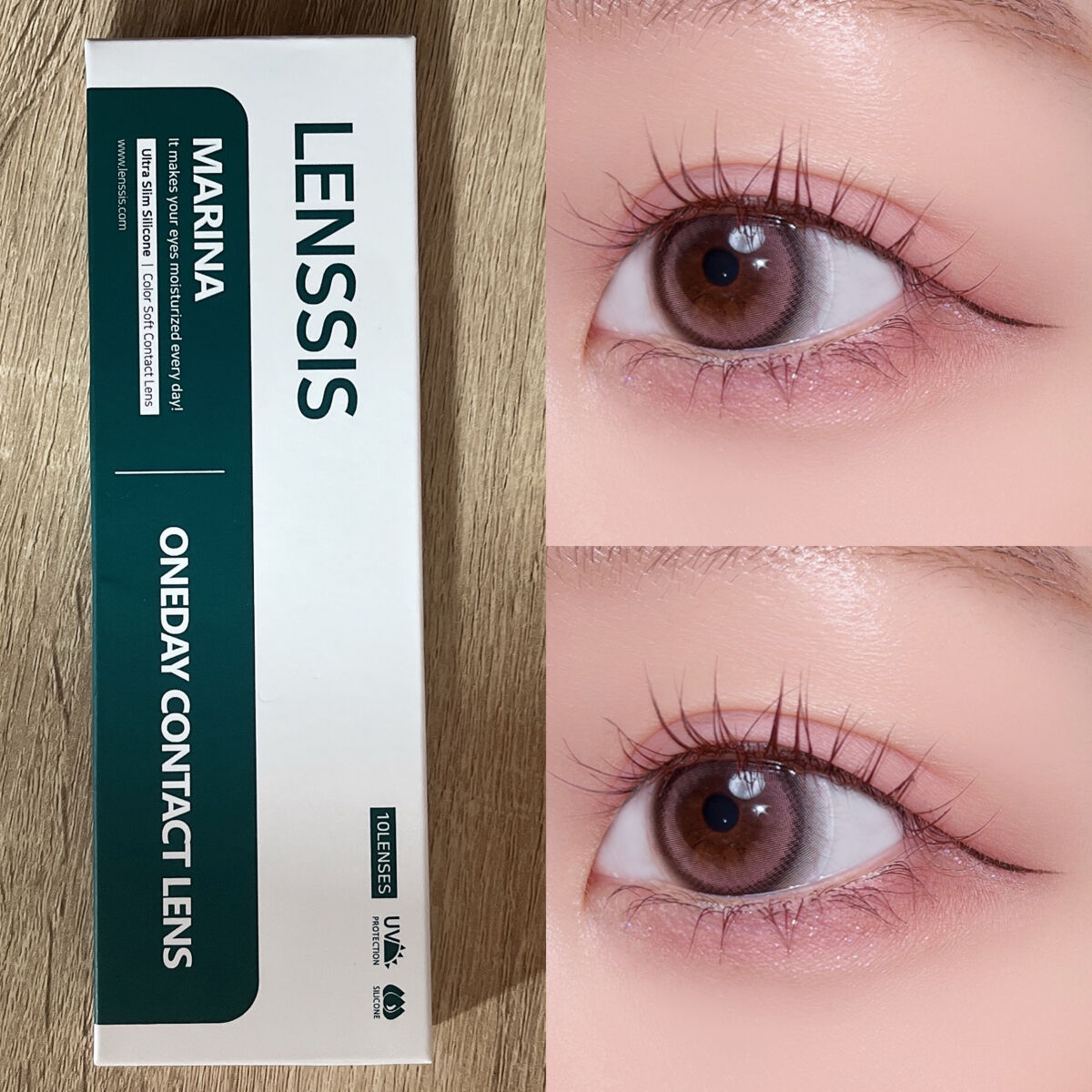 マリナシリーズ	/LENSSIS/カラーコンタクトレンズを使ったクチコミ（2枚目）