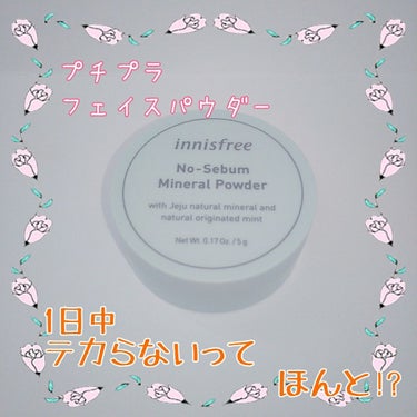 ノーセバム ミネラルパウダー/innisfree/ルースパウダーを使ったクチコミ（1枚目）