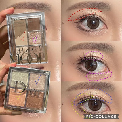 【旧】ディオール バックステージ フェイス グロウ パレット/Dior/ハイライトを使ったクチコミ(2枚目)