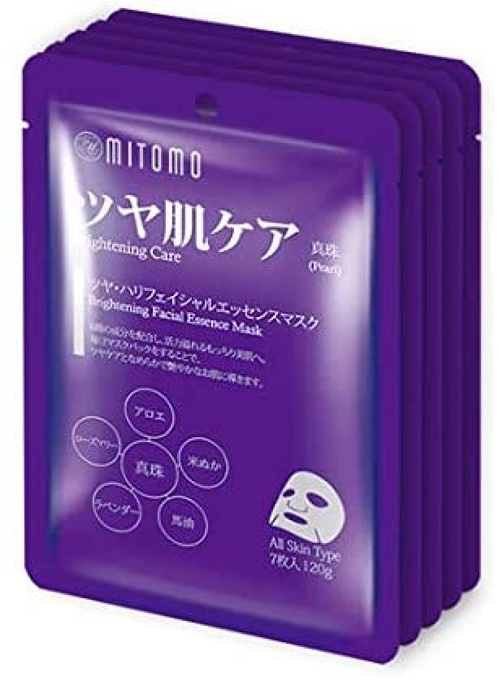 ツヤ肌ケア フェイシャルエッセンスマスク(パール) MITOMO