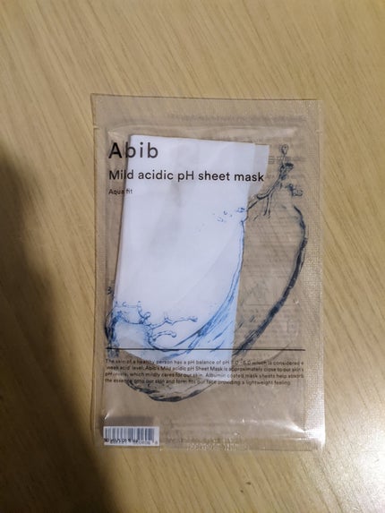 弱酸性pHシートマスク アクアフィット/Abib /シートマスク・パックを使ったクチコミ(1枚目)