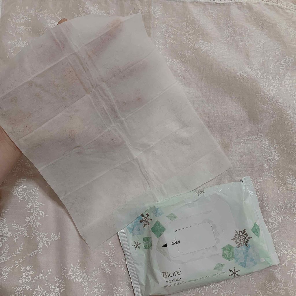 ビオレ冷シート リフレッシュハーブの香り/ビオレ/ボディシートを使ったクチコミ(2枚目)