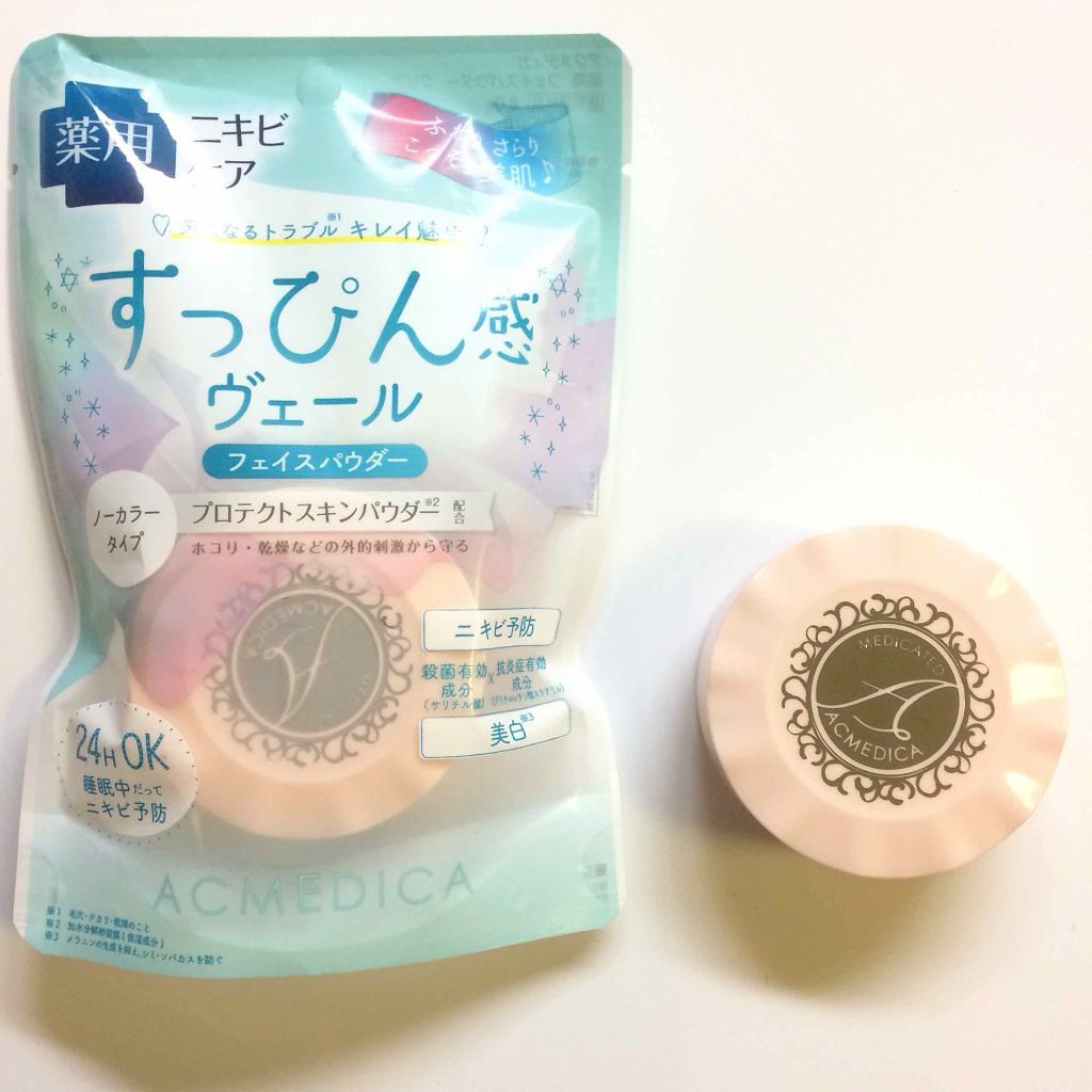 アクメディカ 薬用 オイルコントロールパウダーWH クリア/ナリスアップ/プレストパウダーを使ったクチコミ（1枚目）