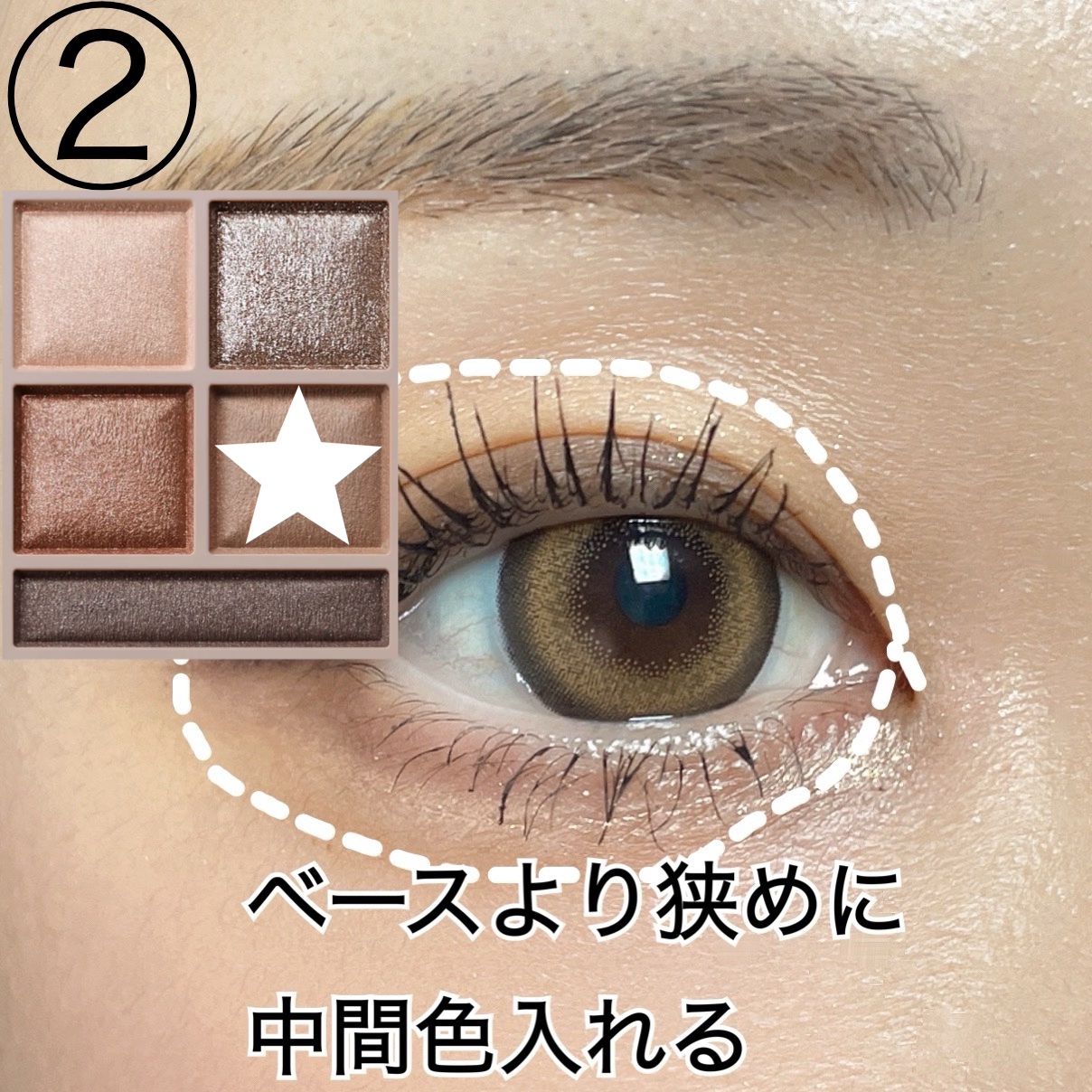 パノラマデザイン アイパレット BR-2 グレージュブラウン/Visée/アイシャドウパレットを使ったクチコミ（3枚目）