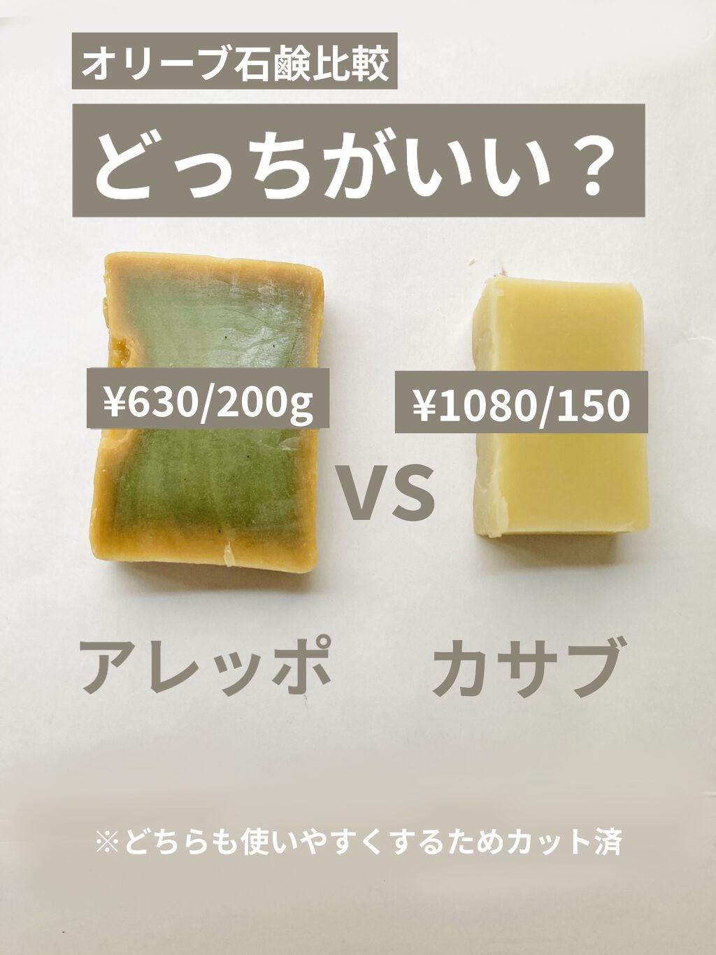 アレッポの石鹸＜ノーマル＞/アレッポの石鹸/洗顔石鹸を使ったクチコミ（1枚目）