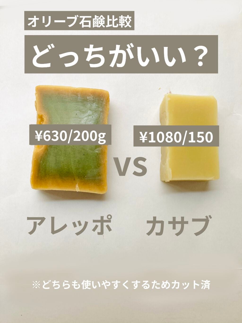 アレッポの石鹸<ノーマル>/アレッポの石鹸/洗顔石鹸を使ったクチコミ(1枚目)