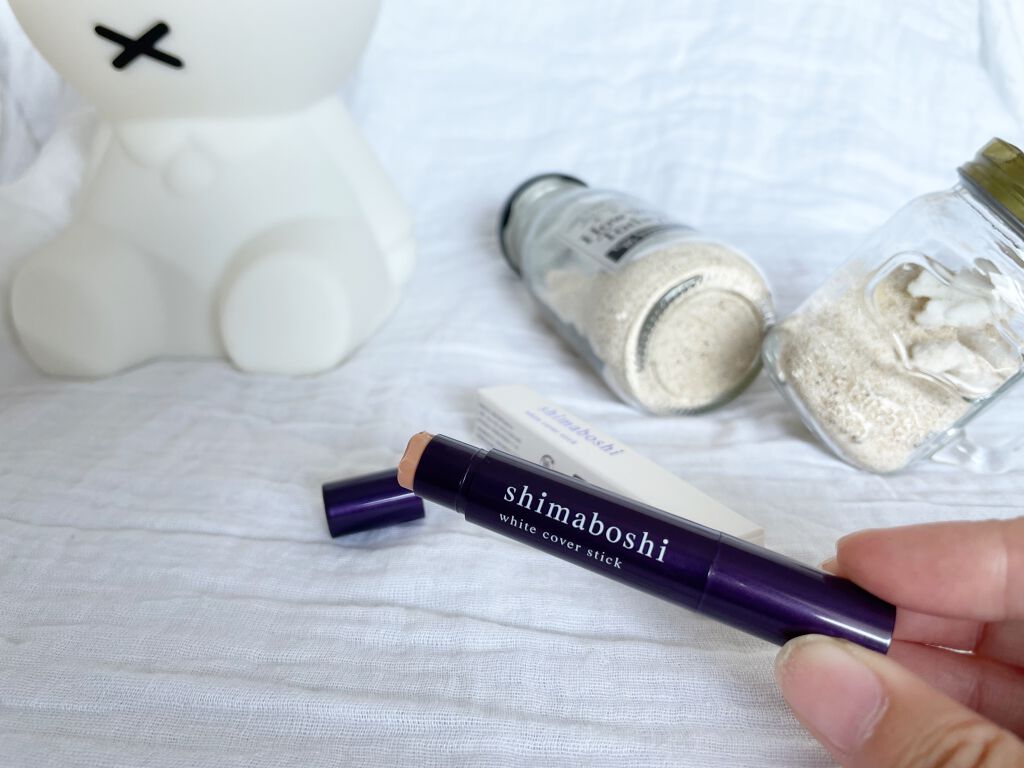 ホワイトカバースティック/shimaboshi/化粧下地を使ったクチコミ（2枚目）