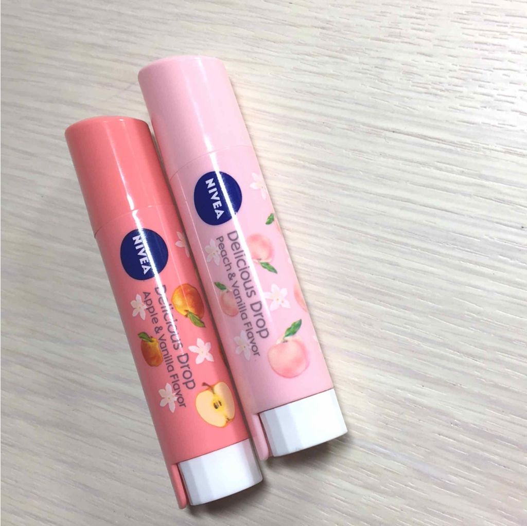 ニベア フレーバーリップ デリシャスドロップ ピーチの香り/ニベア/リップクリームを使ったクチコミ(1枚目)