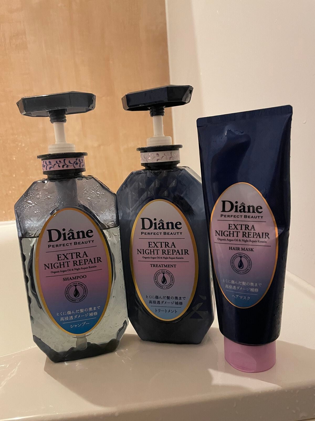 エクストラナイトリペア シャンプー&トリートメント/ダイアン/市販シャンプーを使ったクチコミ(1枚目)