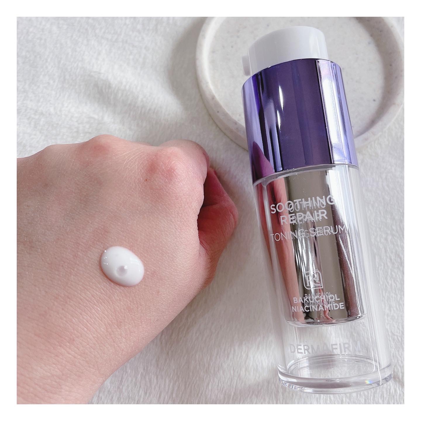 SOOTHING REPAIR TONING SERUM R4/ダーマファーム/美容液を使ったクチコミ（3枚目）