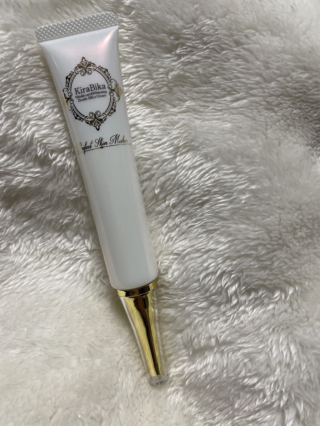 きらびか 　リンクルケア＆ホワイトニング ダブルエフェクトクリーム/KiraBika/フェイスクリームを使ったクチコミ（3枚目）