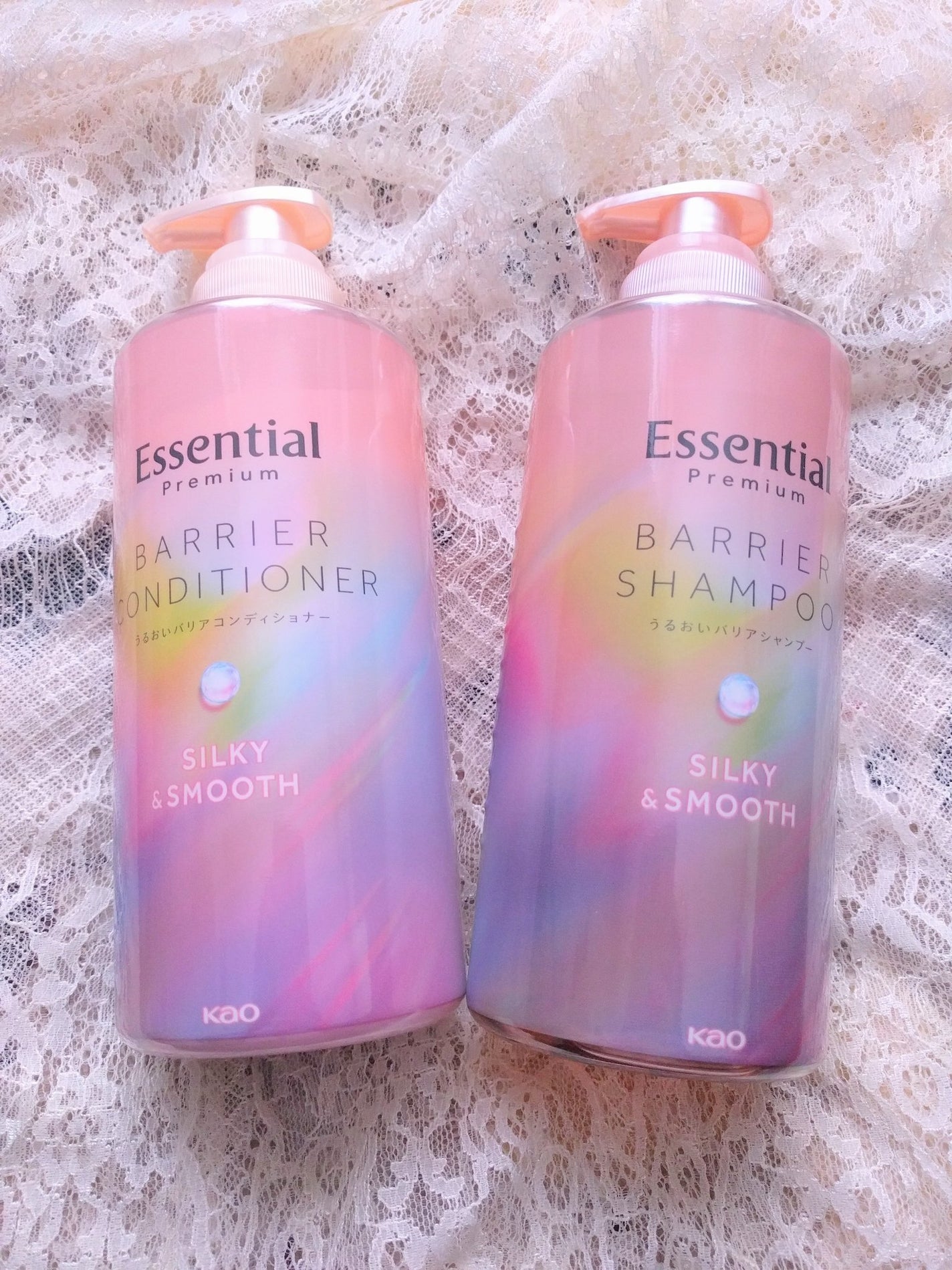 エッセンシャルプレミアム バリアシャンプー・コンディショナー シルキー&スムース/エッセンシャル/市販シャンプーを使ったクチコミ(1枚目)