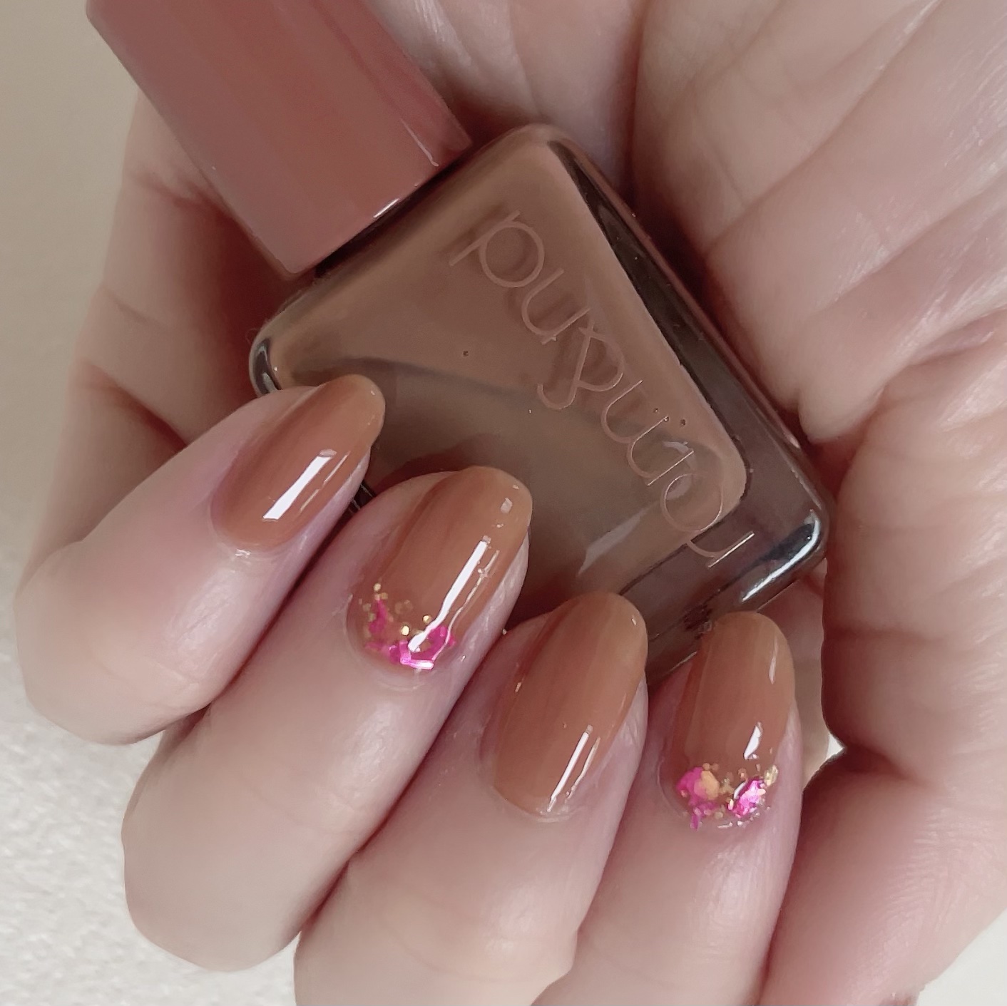 ネイル エナメル 072 カラフルラメ/ちふれ/マニキュアを使ったクチコミ（3枚目）