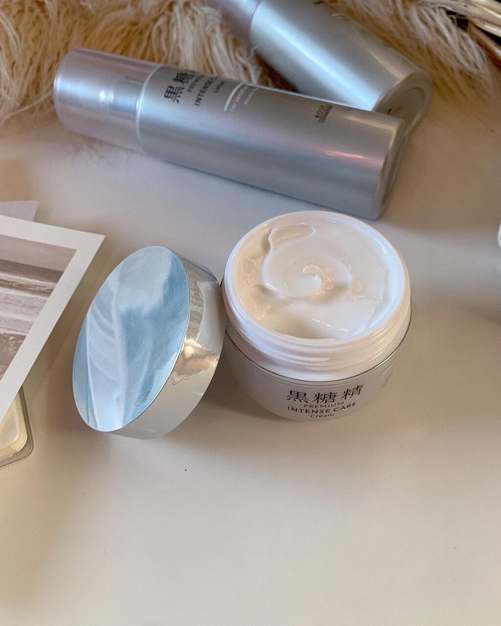 プレミアム インテンスケア クリーム/黒糖精/フェイスクリームを使ったクチコミ（3枚目）