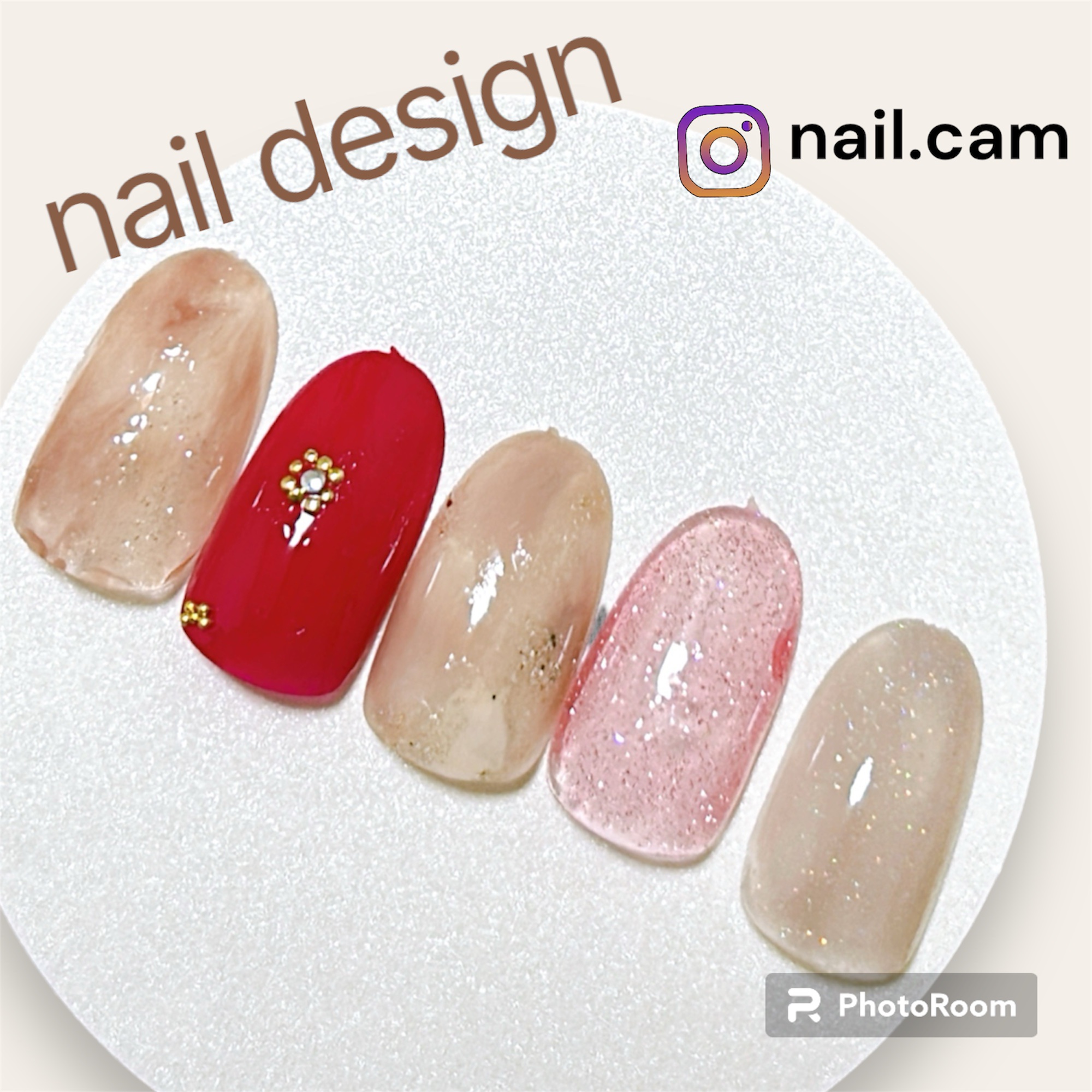 ジェルネイル ミルキーベージュ/セリア/ジェルネイルを使ったクチコミ（1枚目）