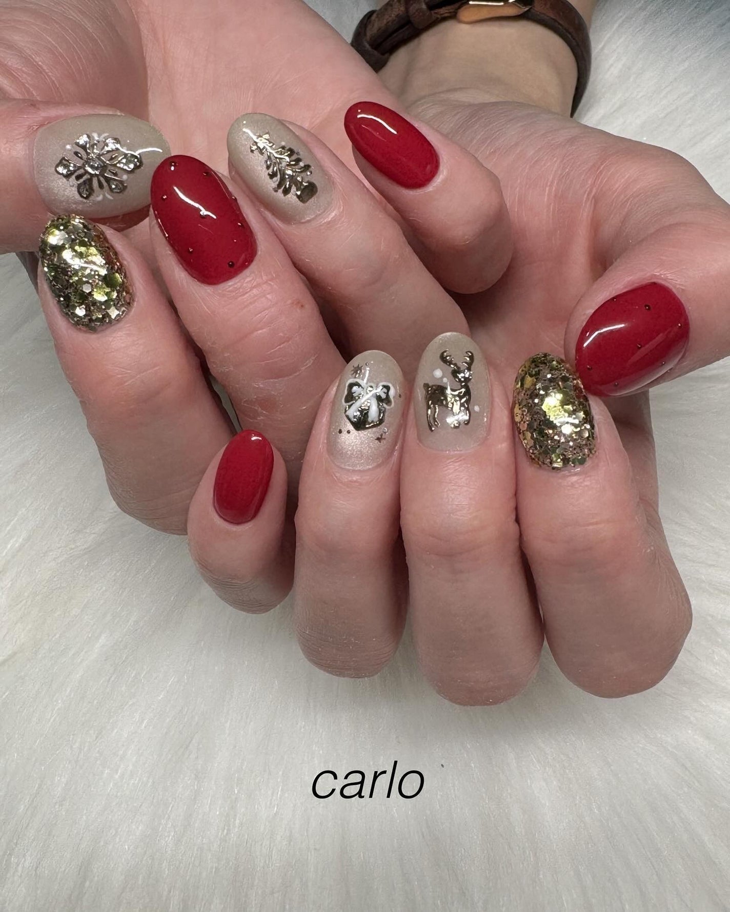 YUKA on LIPS 「【☾4本art】所沢市ネイルサロン|Carlo.🎄merryC..」(2枚目)