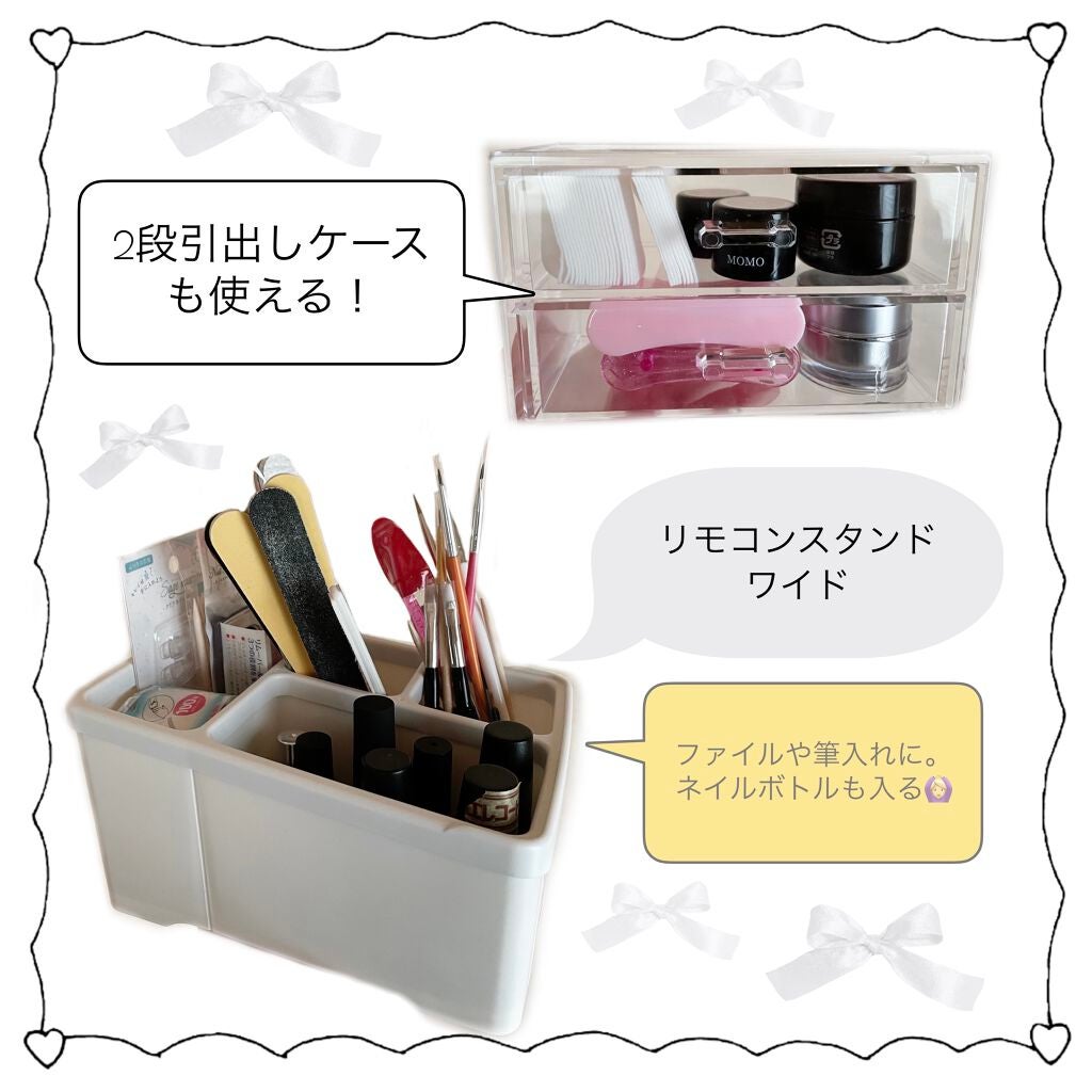 3段式クリアーケース/DAISO/その他化粧小物を使ったクチコミ(5枚目)