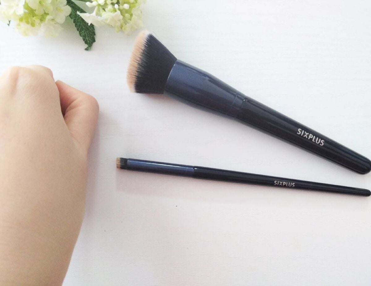 SIXPLUS ファンデーションブラシ・コンシーラーブラシセット/SIXPLUS/メイクブラシを使ったクチコミ(5枚目)