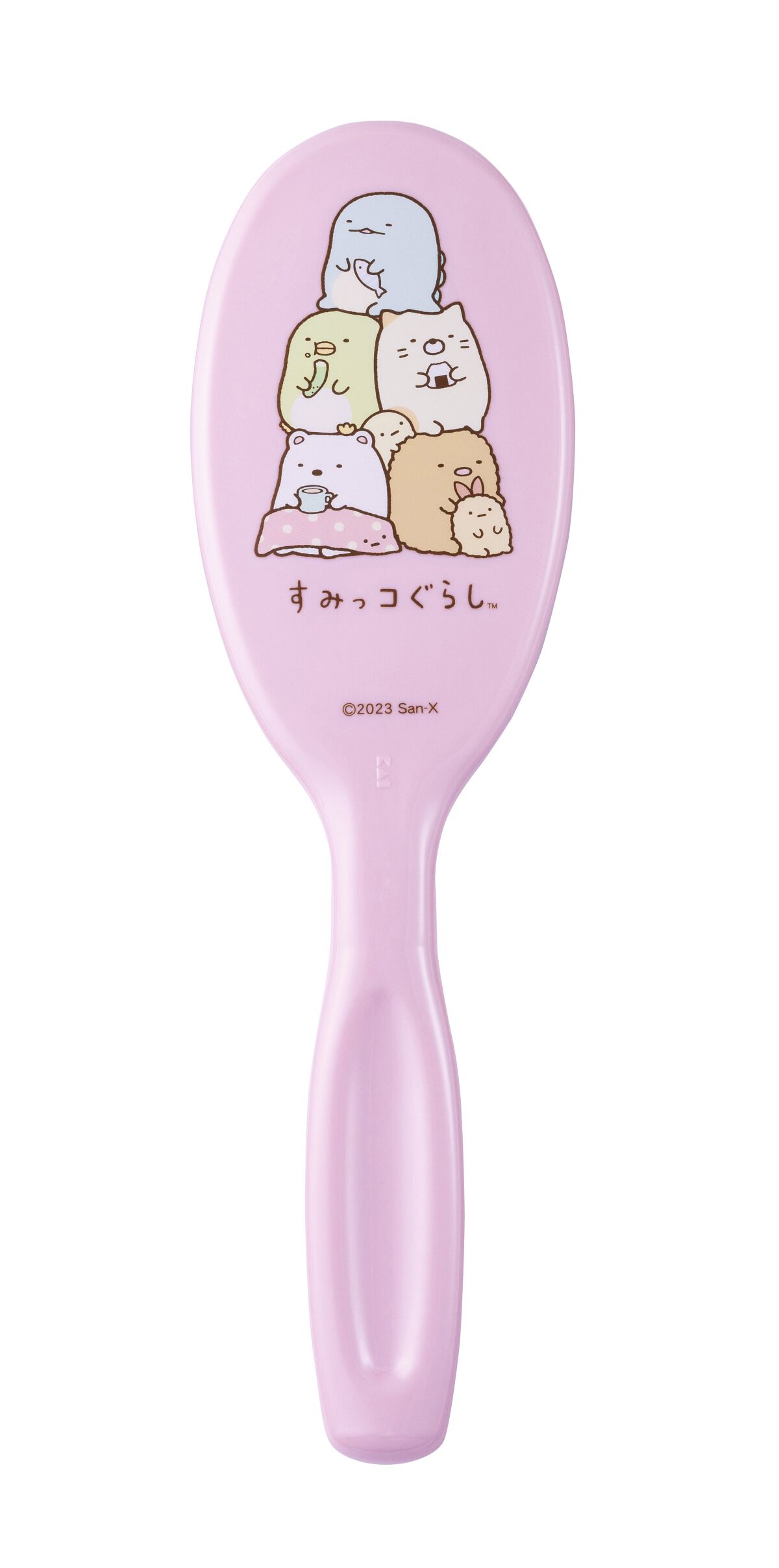 すみっコぐらし 静電防止やわらかブラシ ピンク