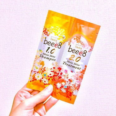 【beee8 モイストシャイン】

お試し用シャンプー&コンディショナーを購入してみたのでご紹介です💫

🐝トップサロン品質の新しい高機能はちみつケア🍯

との表記あり、期待大で使ってみました…！

ポ