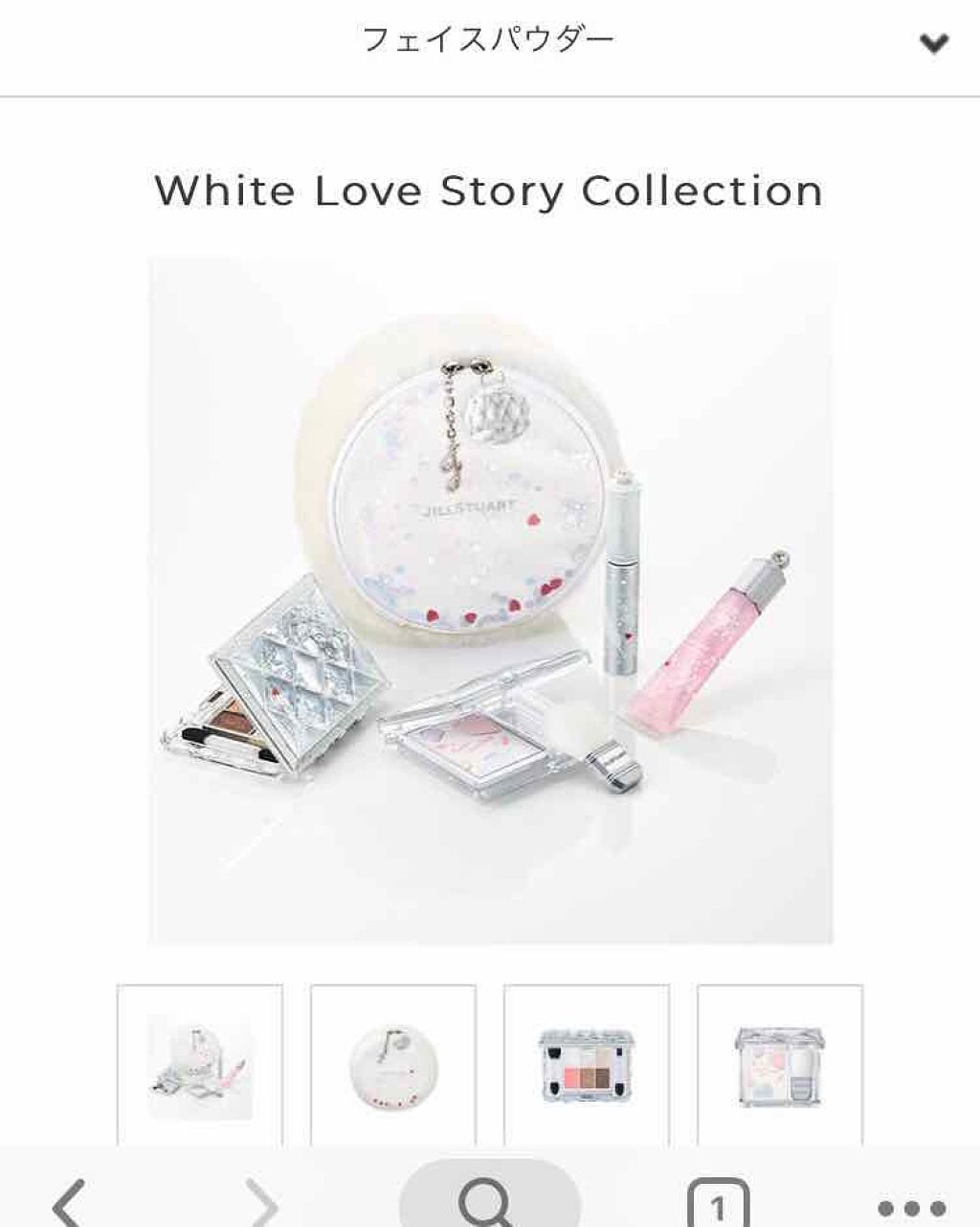 ホワイトラブストーリー コレクション (クリスマスコフレ 2018)/JILL STUART/メイクアップキットを使ったクチコミ(1枚目)