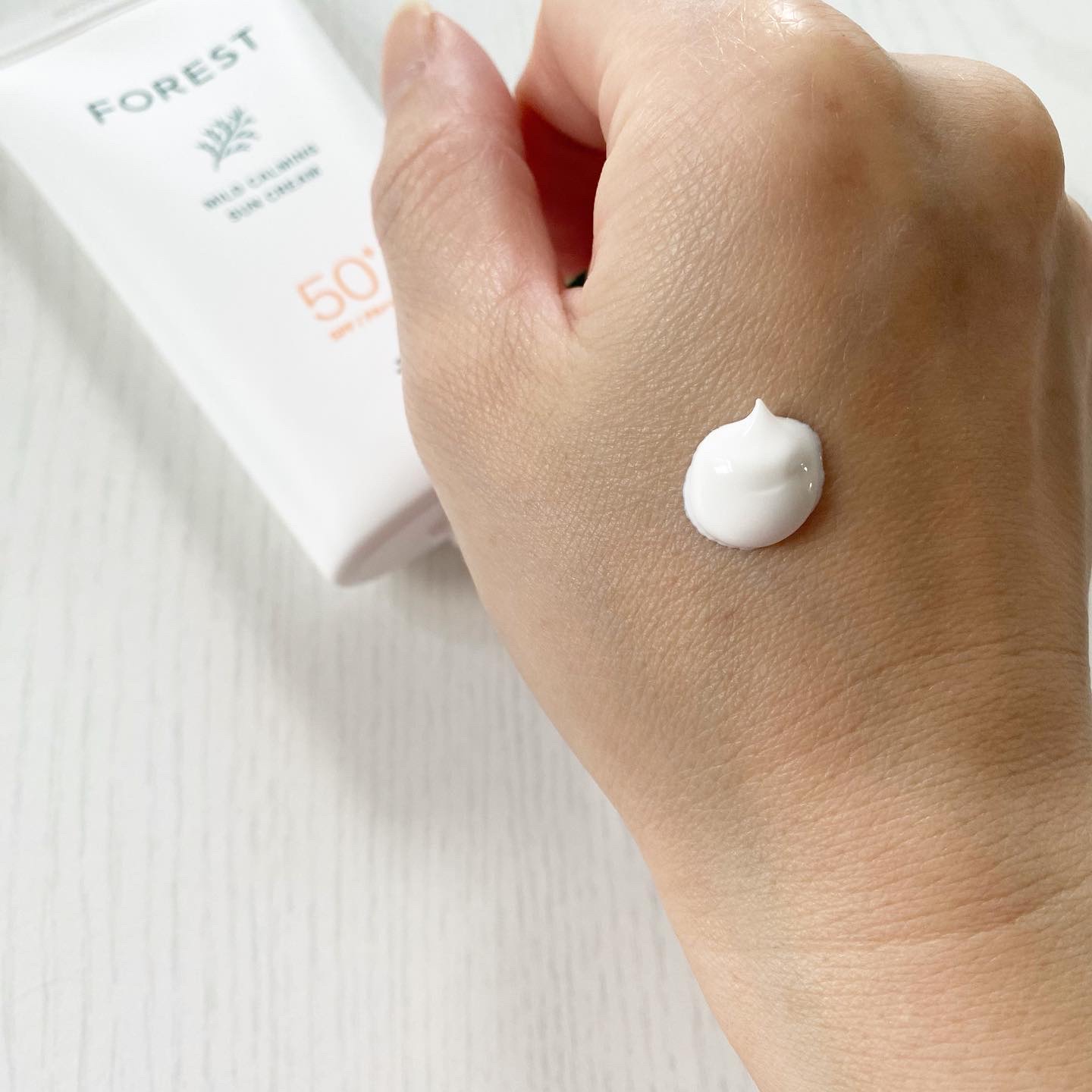 フォレスト マイルドカーミングサンクリーム/FoRest by Greenfinger/日焼け止めクリームを使ったクチコミ（3枚目）