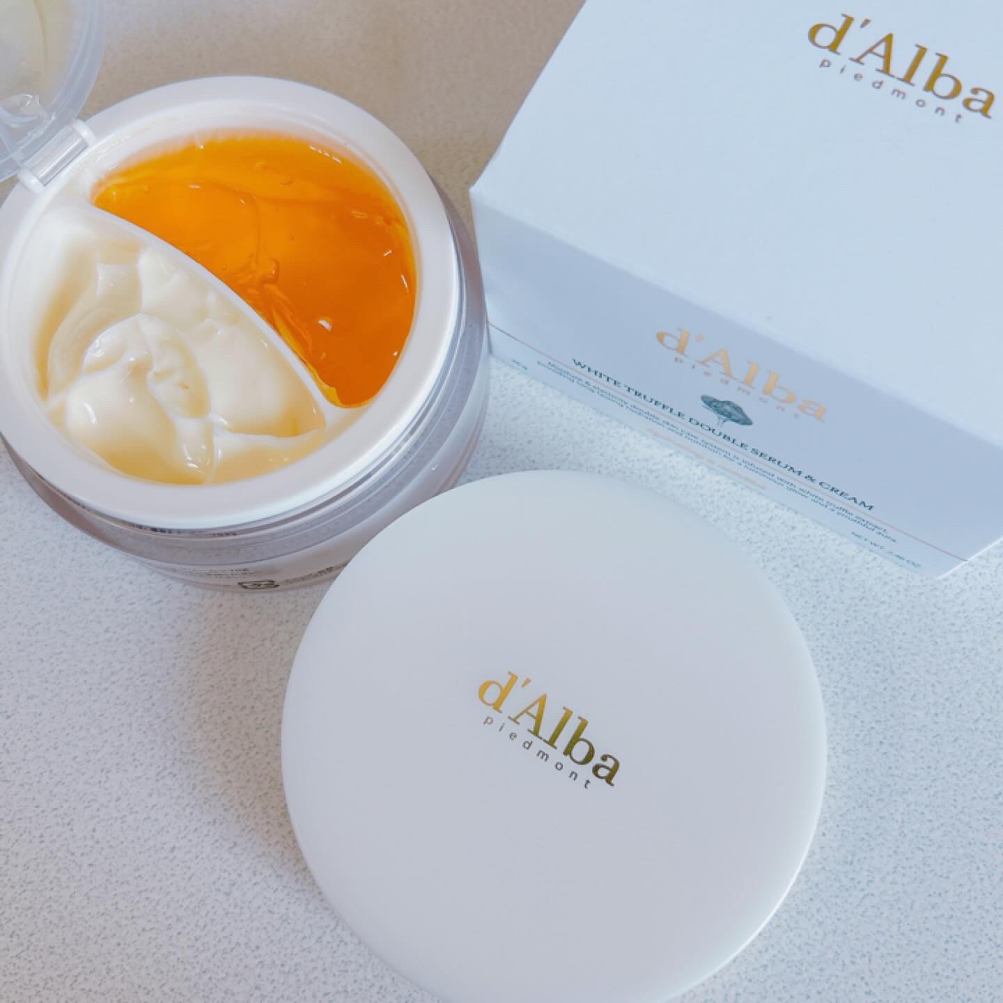 ホワイトトリュフダブルセラムアンドクリーム/ダルバ/フェイスクリームを使ったクチコミ（2枚目）