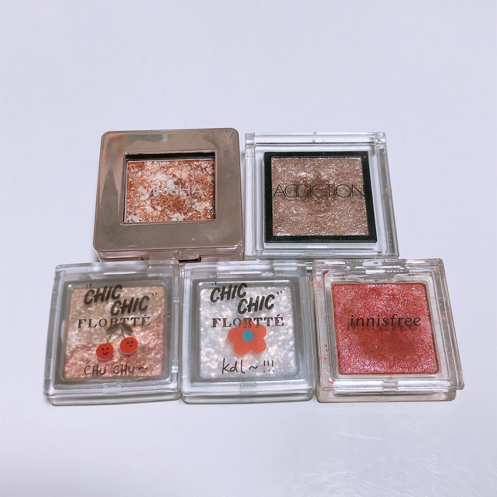 スマイルハート Chic Chicアイシャドウ/FLORTTE/アイシャドウパレットを使ったクチコミ（2枚目）