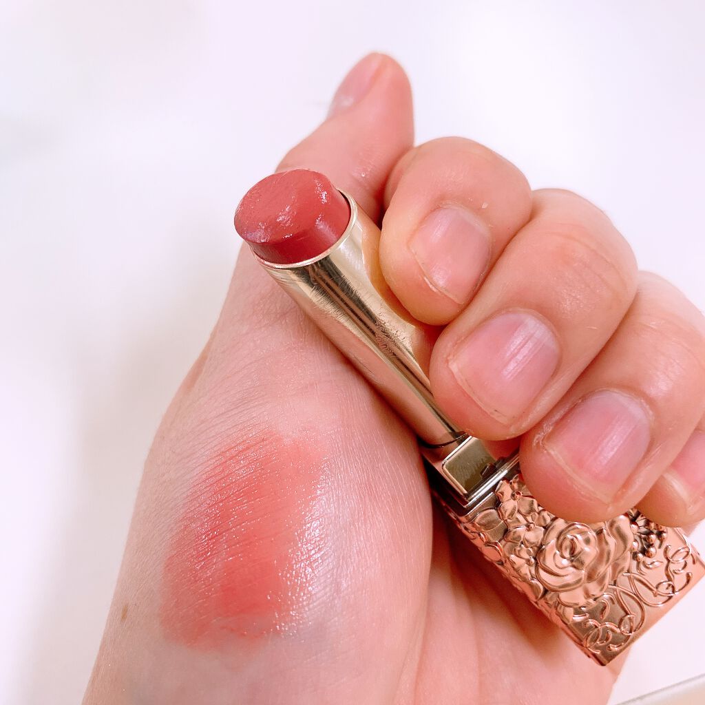 ララブーケ ルージュグロッシー EX-01 アンティークベージュ /TWANY/口紅を使ったクチコミ（3枚目）