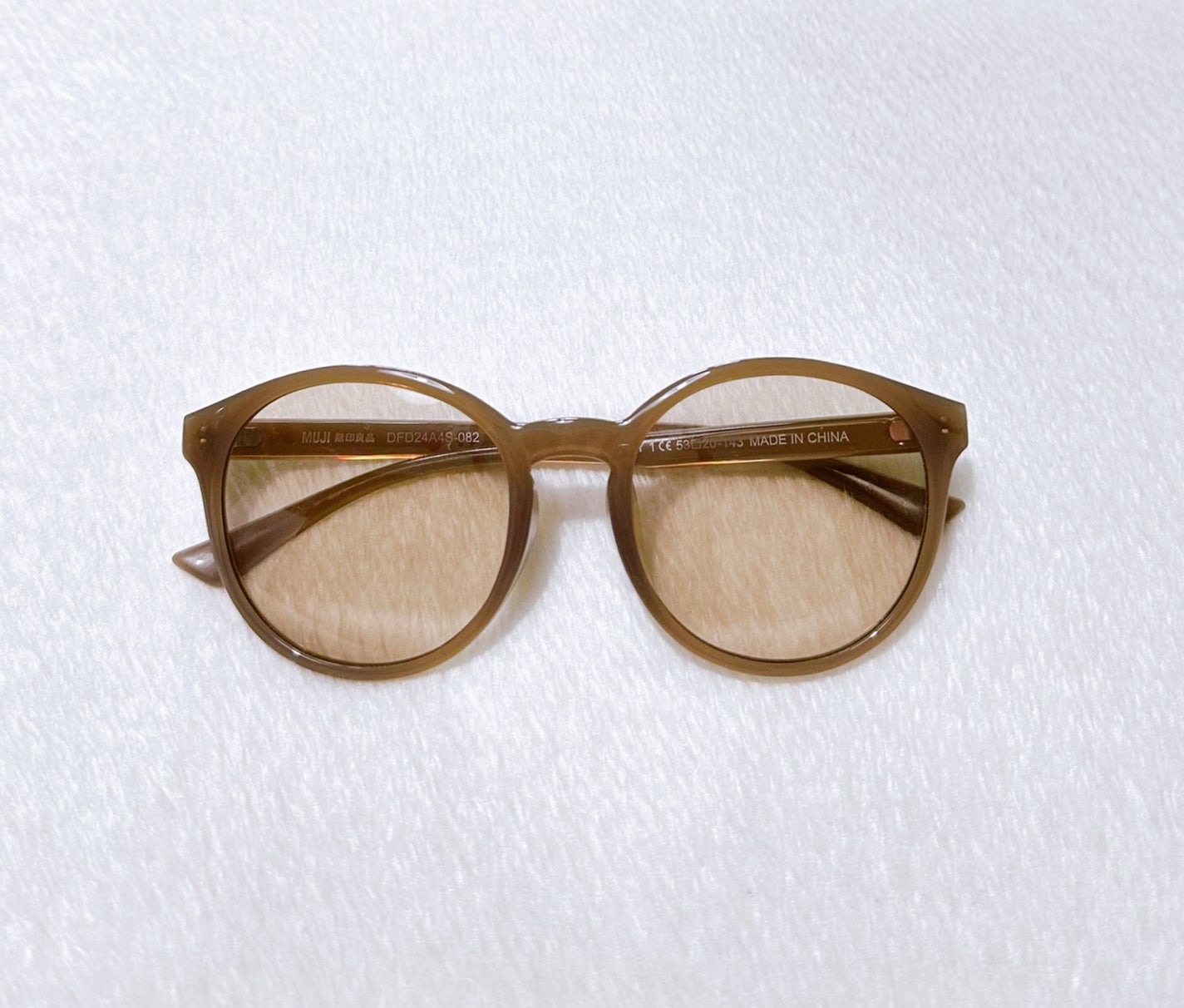 UV400カット ラージボストン型サングラス /無印良品/その他を使ったクチコミ(2枚目)