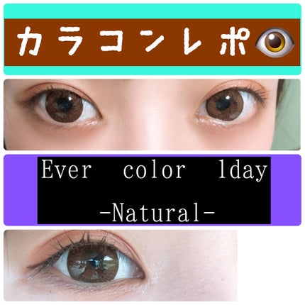 エバーカラーワンデー ナチュラル/エバーカラー/ワンデー(1DAY)カラコンを使ったクチコミ(1枚目)