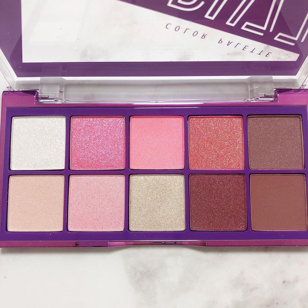 ＳＴバズカラーパレット ショットピンク/BUZZ/アイシャドウパレットを使ったクチコミ（2枚目）