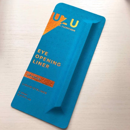 EYE OPENING LINER/UZU BY FLOWFUSHI/リキッドアイライナーを使ったクチコミ(1枚目)