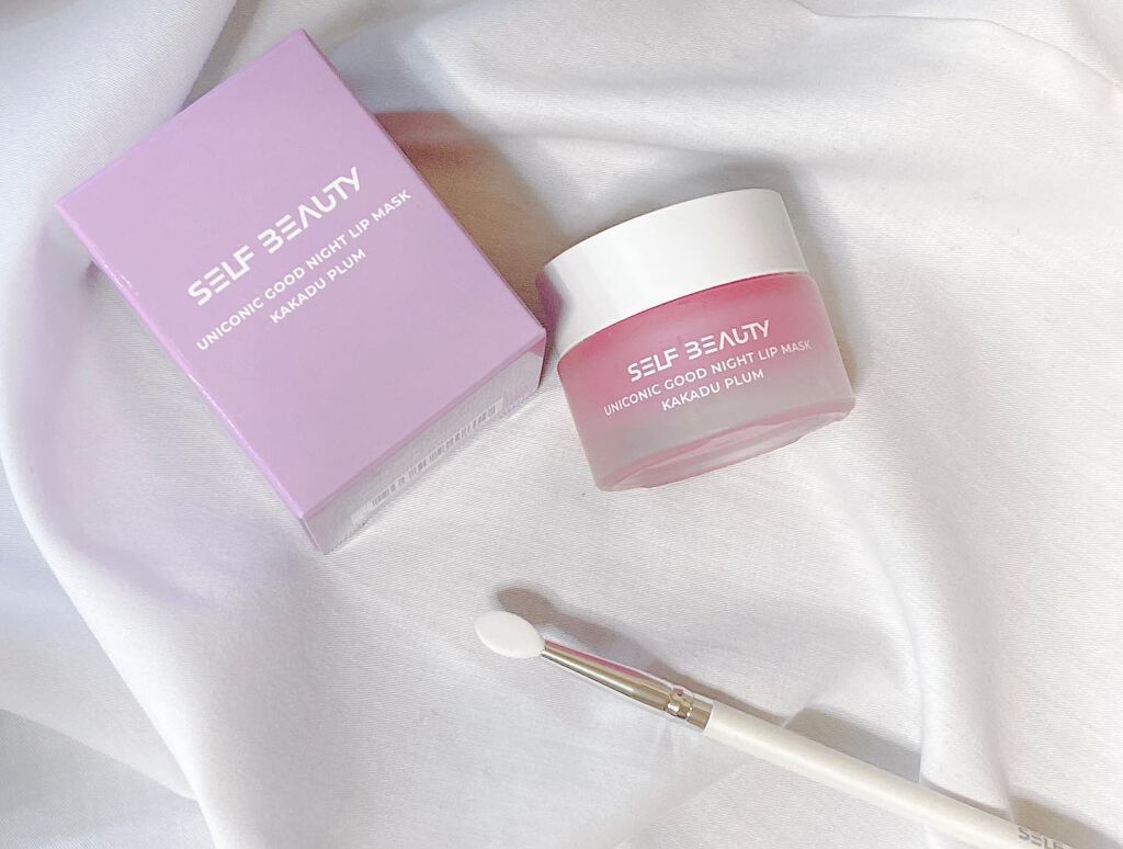 ユニコーングッドナイトリップマスク カカドゥプラム/SELF BEAUTY/リップマスクを使ったクチコミ（2枚目）
