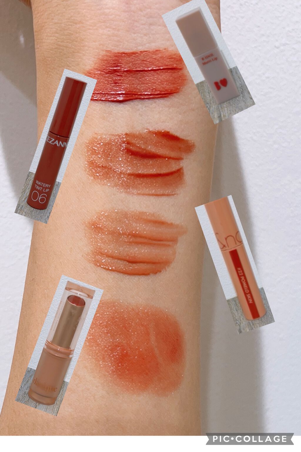 ジューシーラスティングティント/rom&nd/リップティントを使ったクチコミ（2枚目）