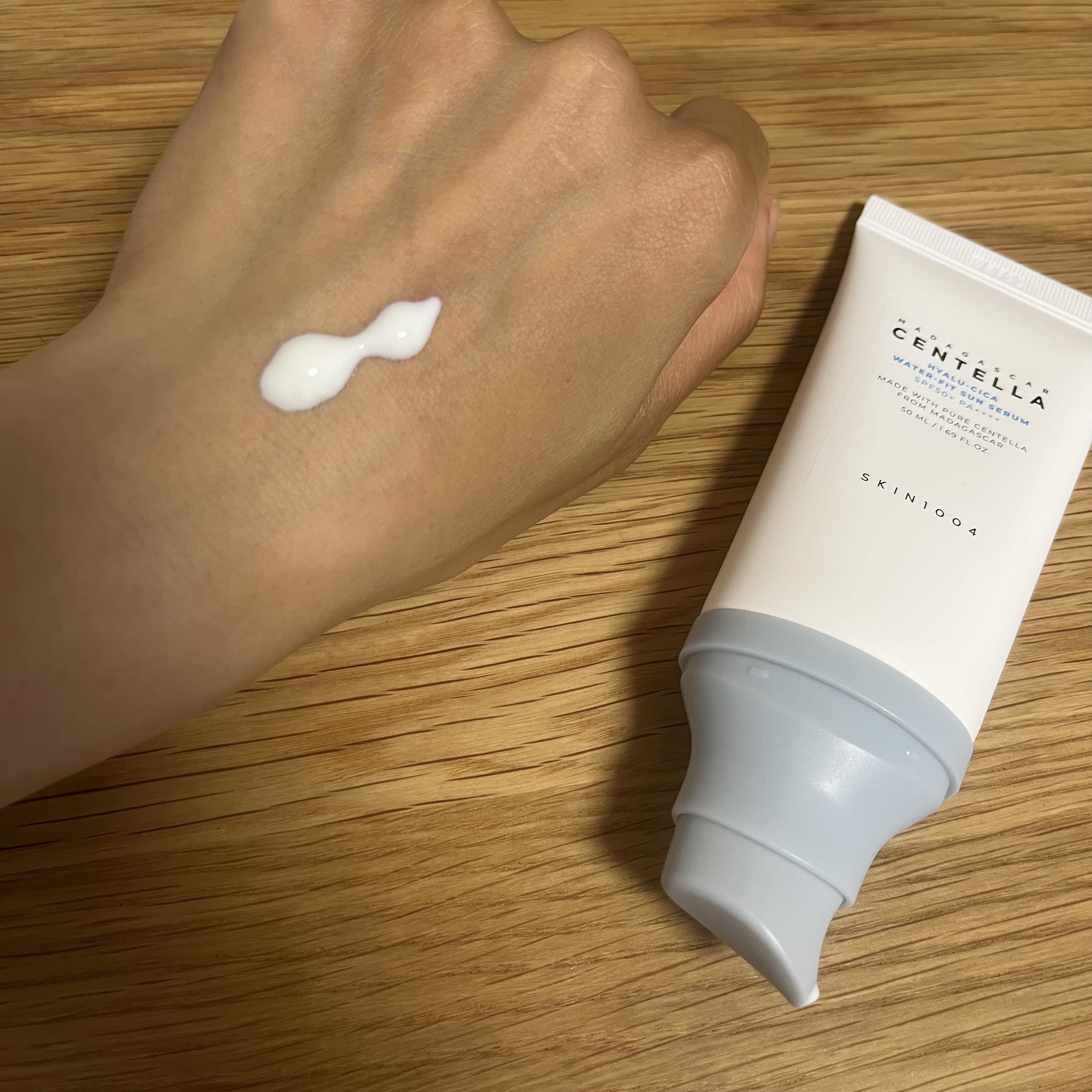 ヒアルーシカ ウォーターフィット サンセラム/SKIN1004/日焼け止めローションを使ったクチコミ（2枚目）