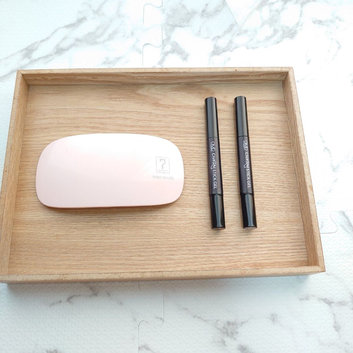 チャームスティックジェル #07 ブラウン/OMD/オールインワンネイルを使ったクチコミ（1枚目）