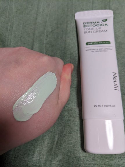 ダーマエクトシカトーンアップサンクリーム/Neulii/日焼け止めクリームを使ったクチコミ(2枚目)
