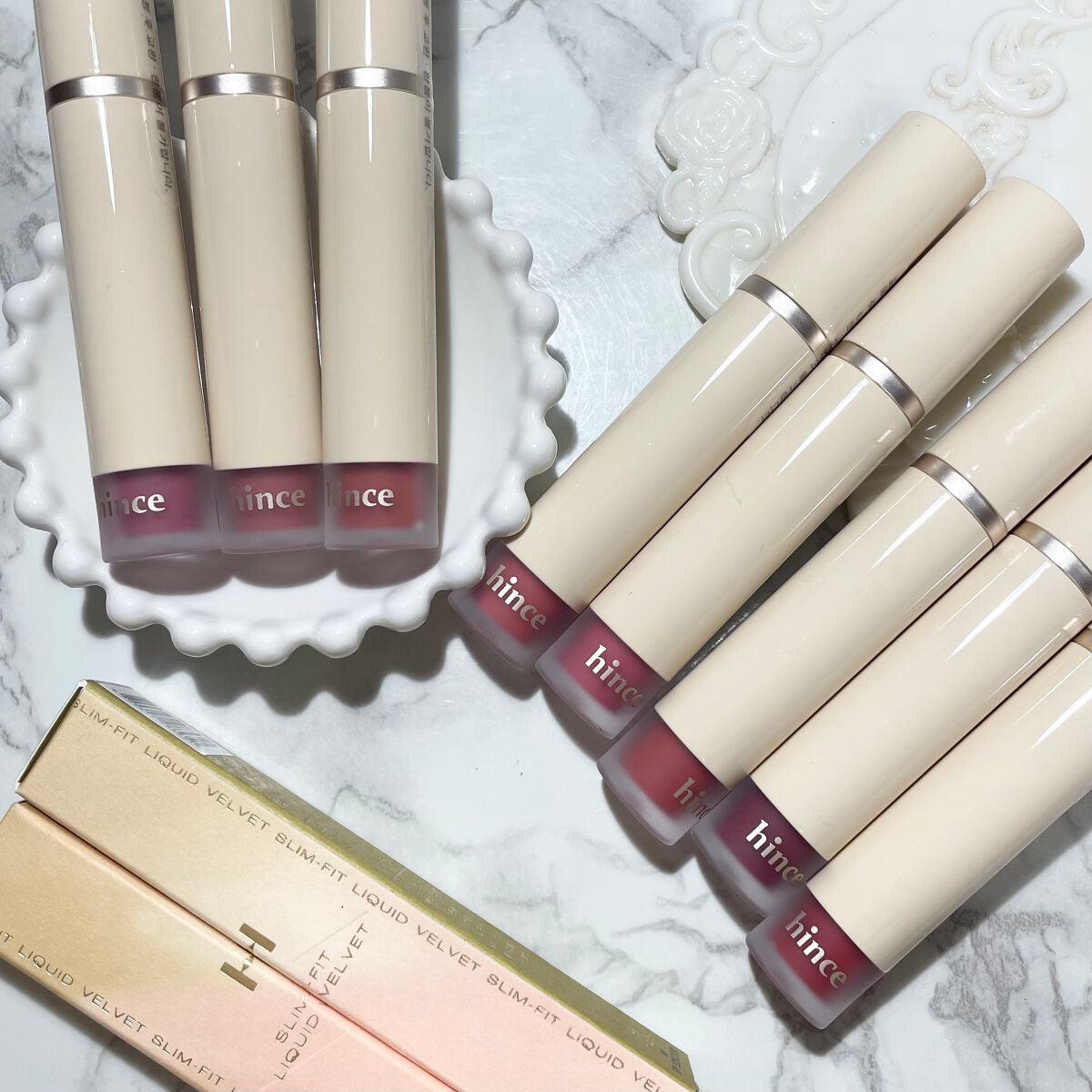 スリムフィットリキッドベルベット/hince/口紅を使ったクチコミ(1枚目)