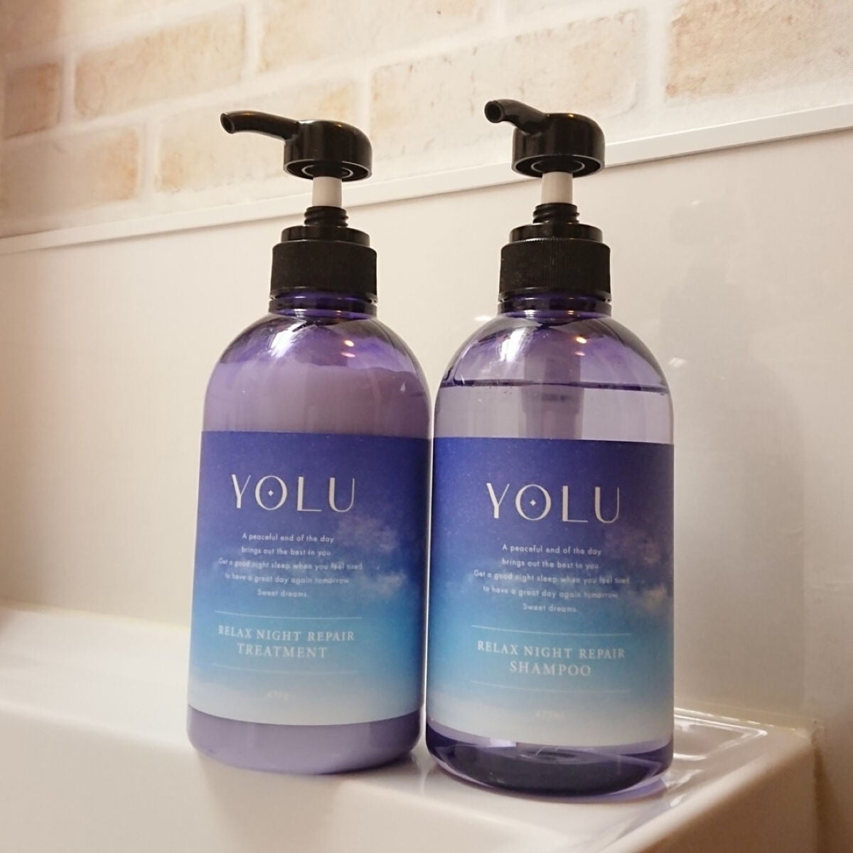 リラックスナイトリペア シャンプー/トリートメント/YOLU/市販シャンプーを使ったクチコミ(1枚目)